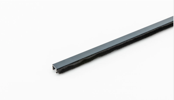 Glazen Schuifwand Tochtstrip - Aluminium