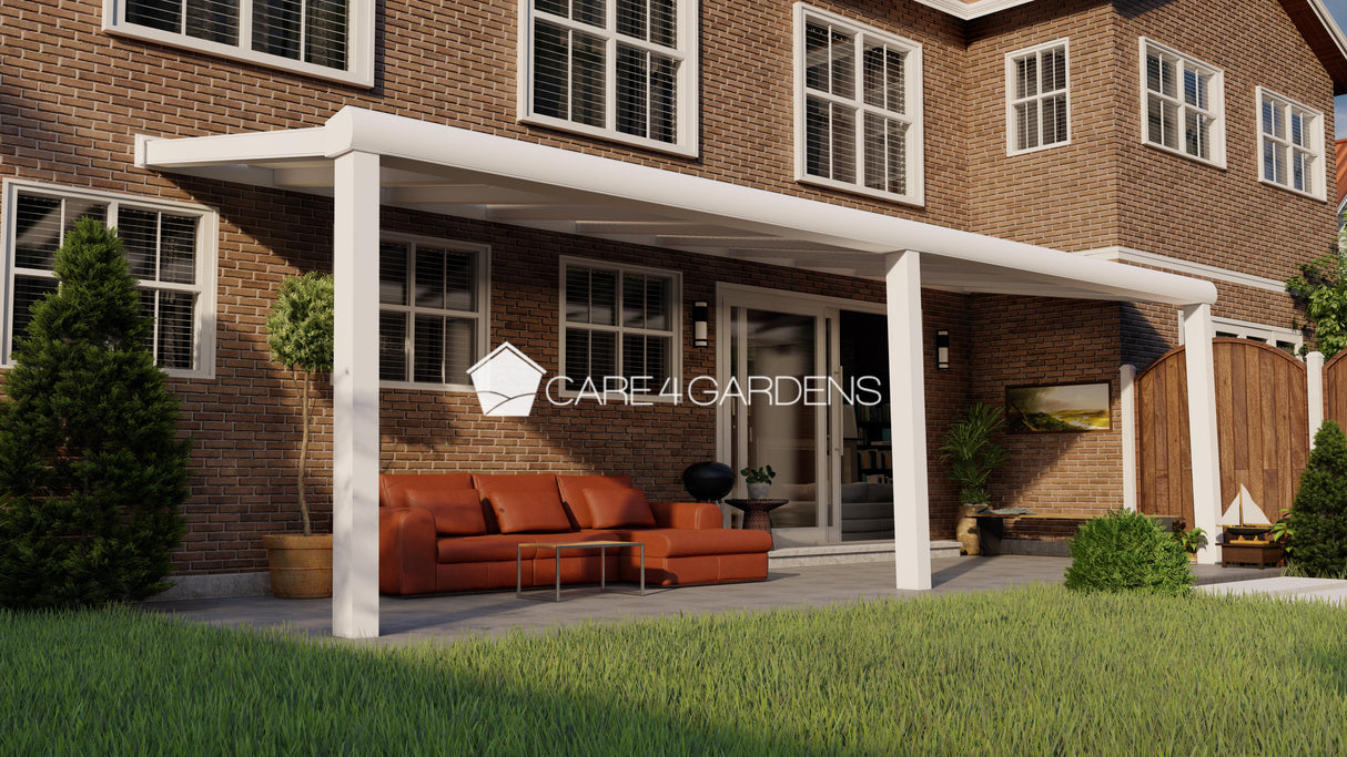 Terrasoverkapping 10,06 meter breed x 4,5 meter diep