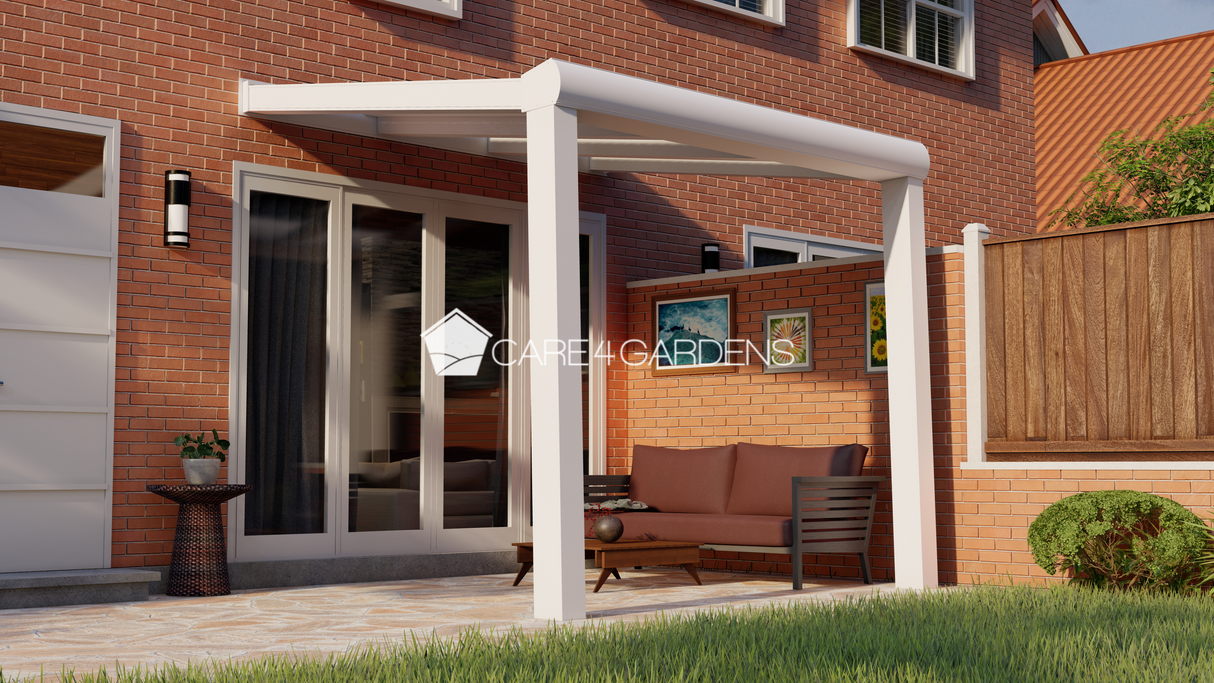 Terrasoverkapping 3,06 meter breed x 2 meter diep