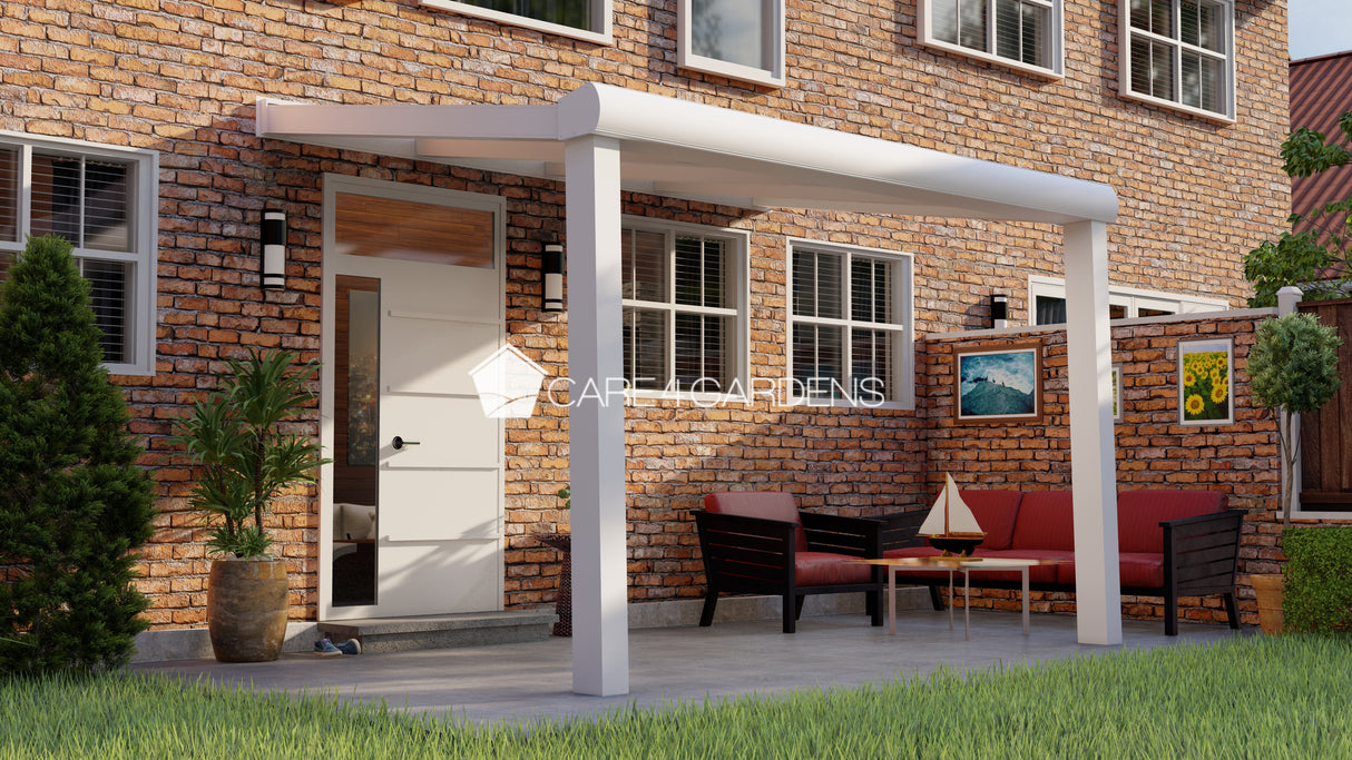 Terrasoverkapping 4,06 meter breed x 2,5 meter diep