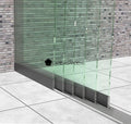 6-Rail Heldere Glazen Schuifwand 578 cm Breed (6x 98 cm breed glas)